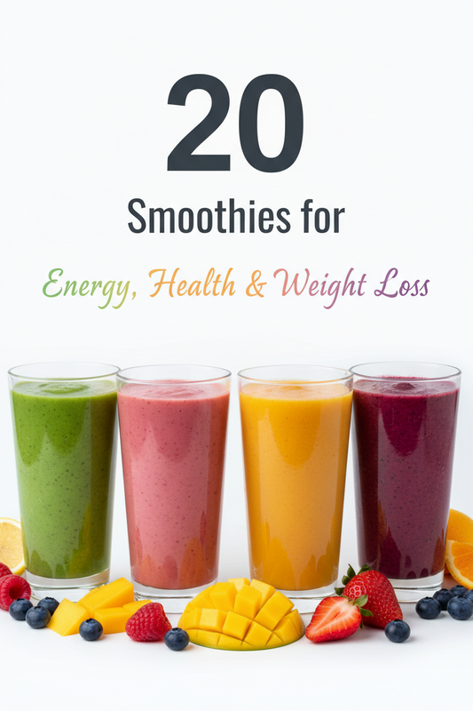 20 Smoothies for Energy, Health & Weight Loss